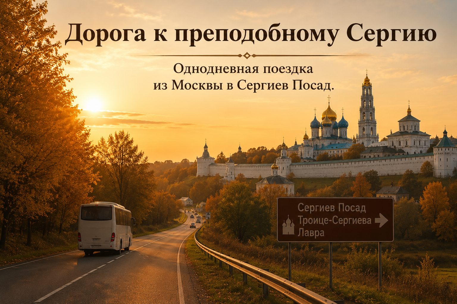 Дорога к преподобному Сергию